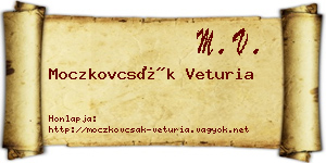 Moczkovcsák Veturia névjegykártya